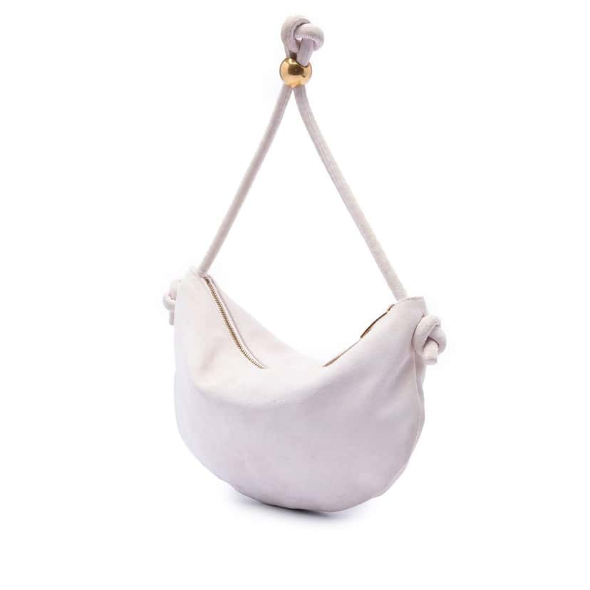 Bottega Veneta Suede Turn Pouch Pink Leather Very good condition - Back View