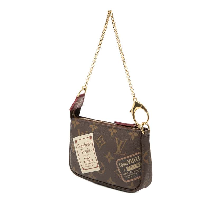 Louis Vuitton Monogram Trunks & Bags Mini Pochette Accessoires Brown Very good condition - Back View