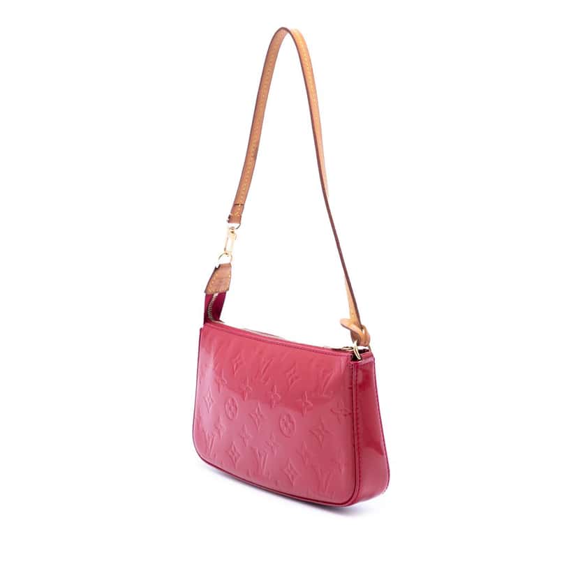Louis Vuitton Monogram Vernis Pochette Accessoires Pink Leather Very good condition - Back View