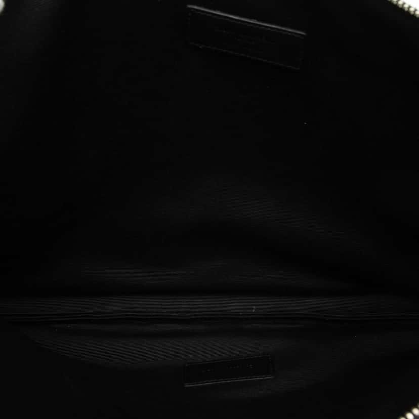 Saint Laurent Grain De Poudre Zip Document Holder Black Leather Very good condition - Model View