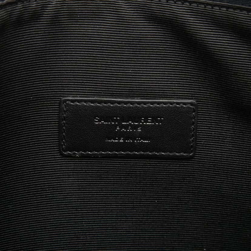 Saint Laurent Grain De Poudre Zip Document Holder Black Leather Very good condition - Box View