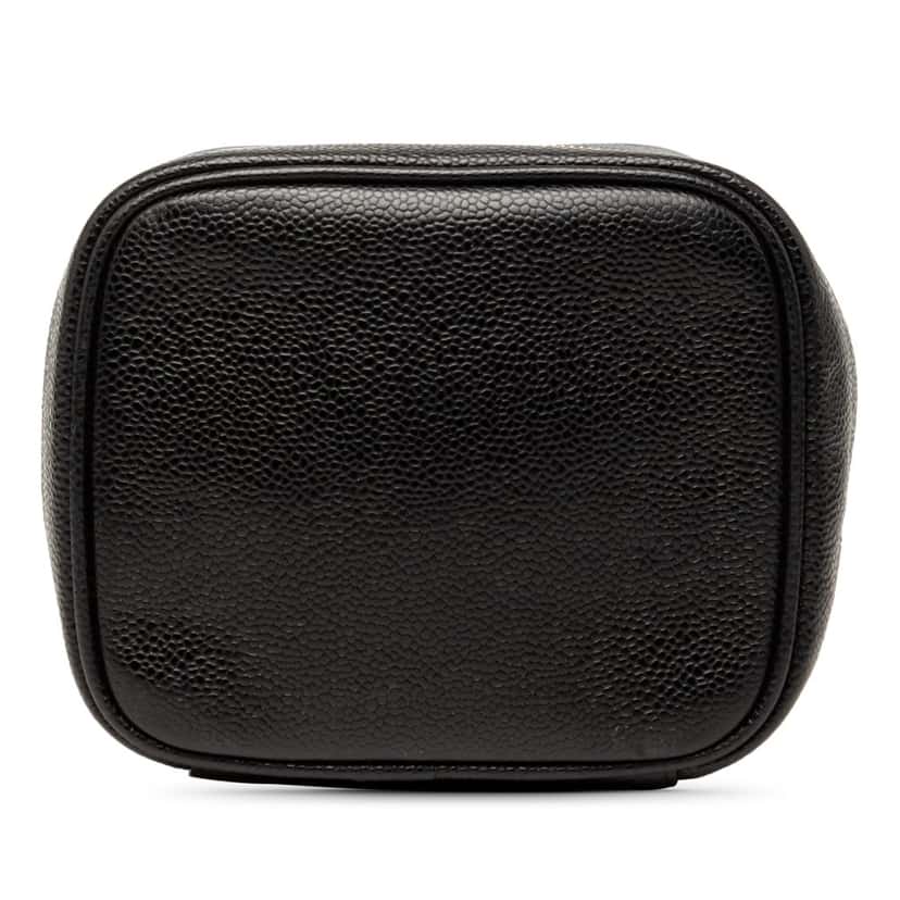 Chanel CC Caviar Vanity Bag Black Leather Very good condition - Inside View