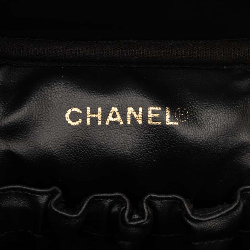 Chanel CC Caviar Vanity Bag Black Leather Very good condition - Box View