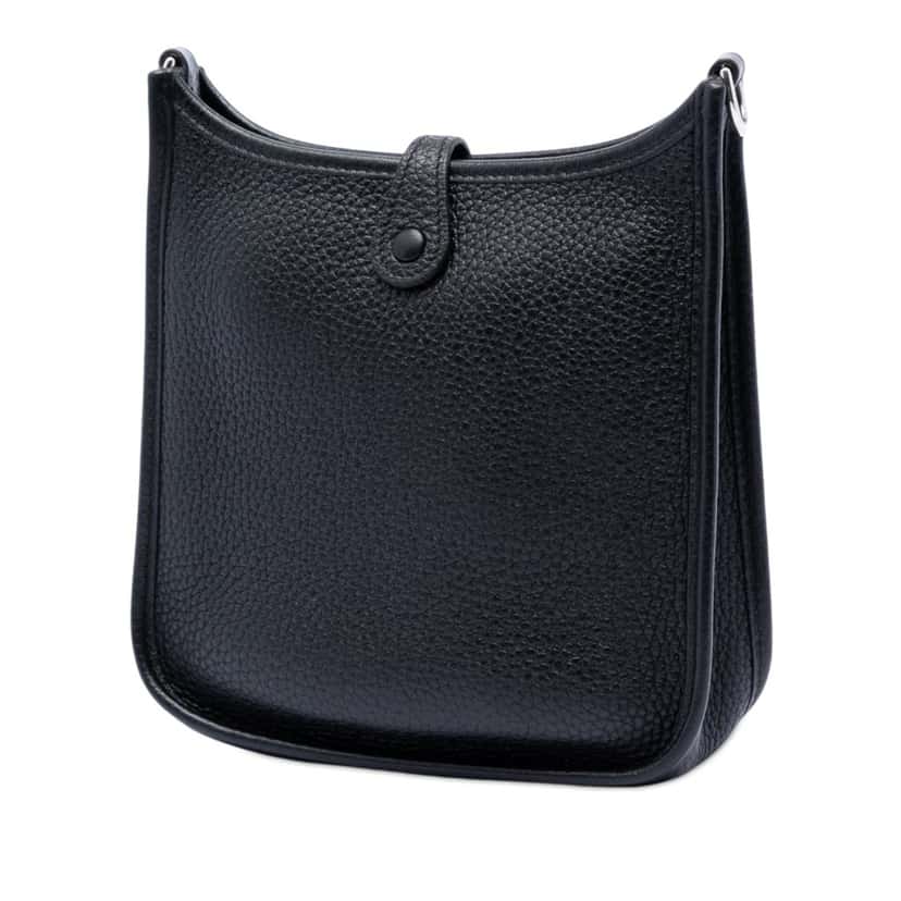 Hermès Clemence Evelyne 16 Amazone Black Leather Very good condition - Back View