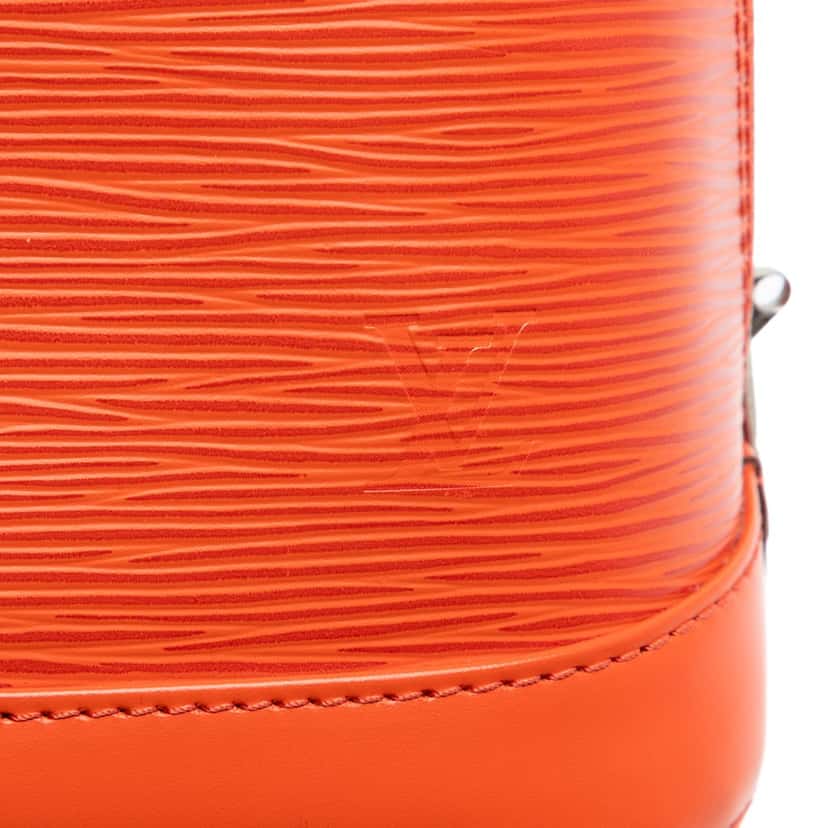 Louis Vuitton Epi Alma BB Orange Leather Very good condition - Box View
