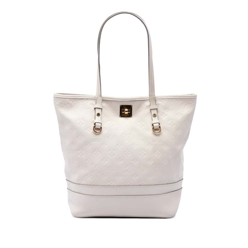 Louis Vuitton Monogram Empreinte Citadine PM White Leather Very good condition - Front View