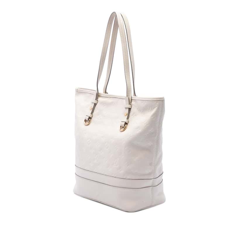 Louis Vuitton Monogram Empreinte Citadine PM White Leather Very good condition - Back View