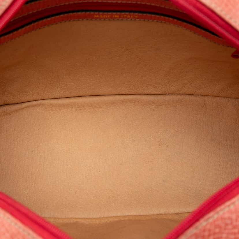 LOEWE Textured Calfskin Top Handle Bag Pink Leather Very good condition - Model View