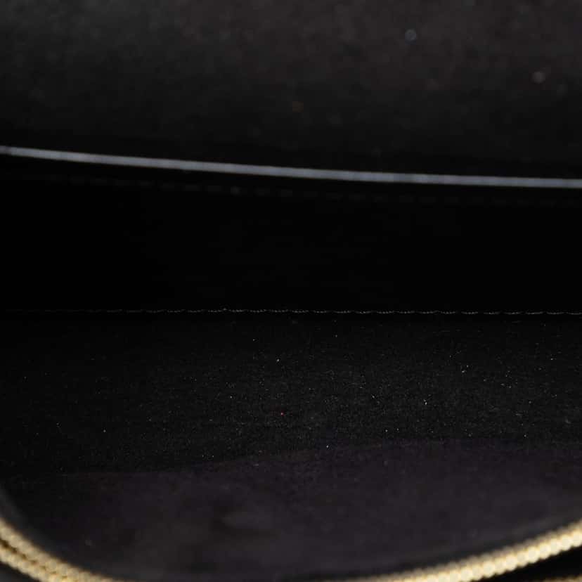 Louis Vuitton Leather Louise Chain MM Black Leather Very good condition - Model View