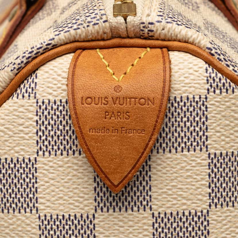 Louis Vuitton Damier Azur Speedy 25 White Very good condition - Box View