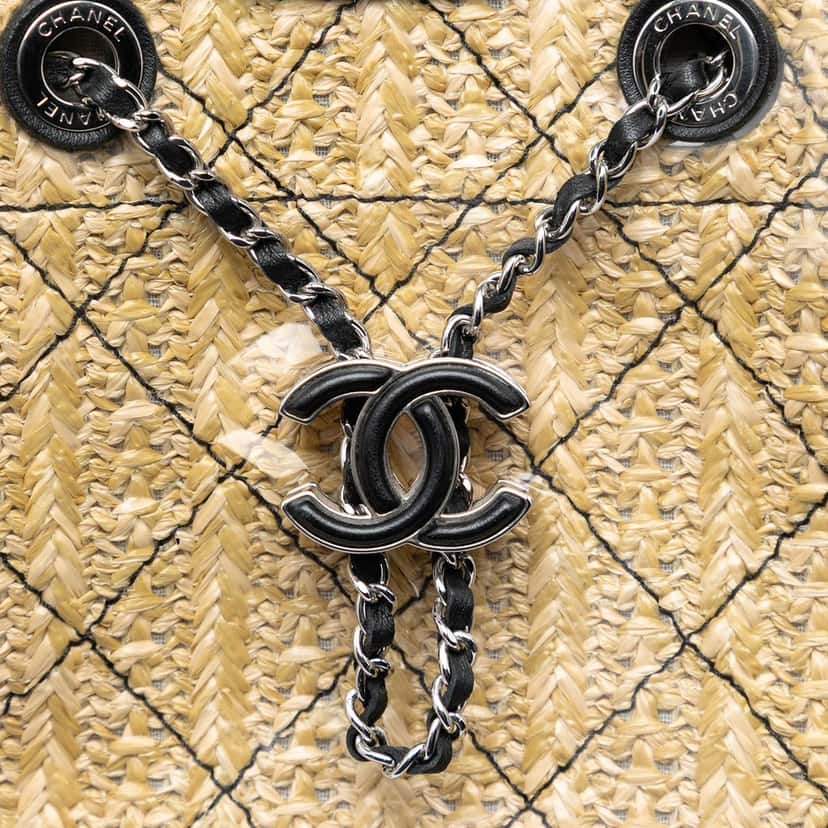 Chanel PVC and Calfskin 31 Shopping Tote Black Plastic Very good condition - Box View