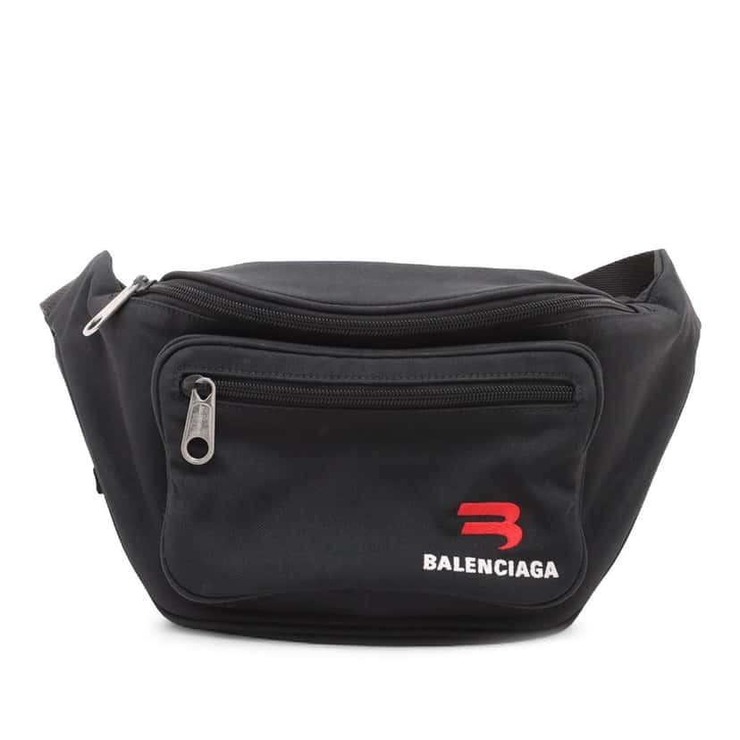 Balenciaga Nylon Explorer Belt Bag Black Very good condition - Front View
