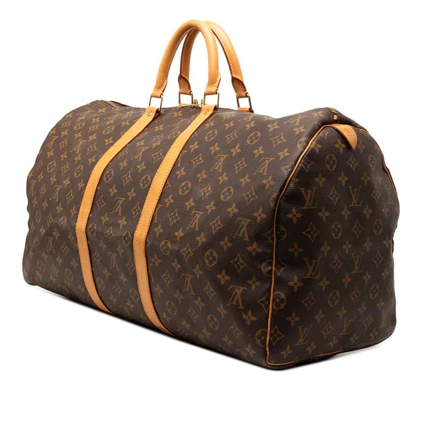 Louis Vuitton Monogram Keepall 55 Brown Very good condition - Back View