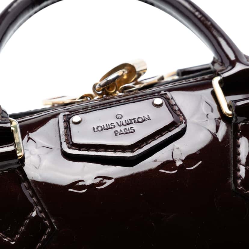 Louis Vuitton Monogram Vernis Montana Purple Leather Very good condition - Box View