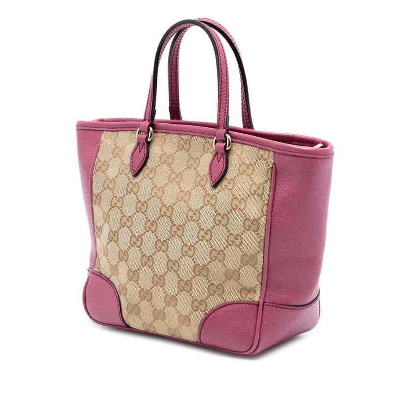 Gucci Small GG Canvas Bree Satchel Beige Very good condition - Back View