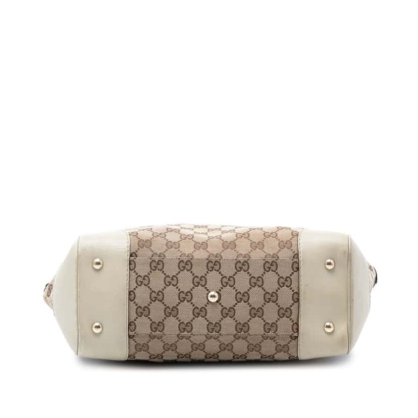 Gucci GG Canvas Web Mayfair Tote Beige Very good condition - Inside View