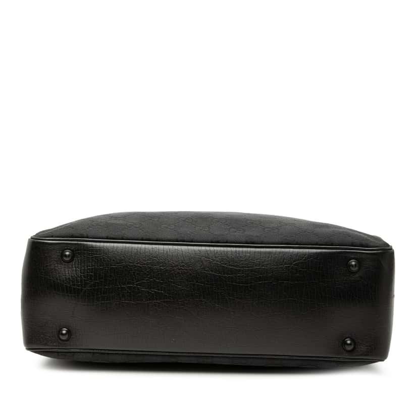 Gucci GG Canvas Bamboo Tote Black Very good condition - Inside View