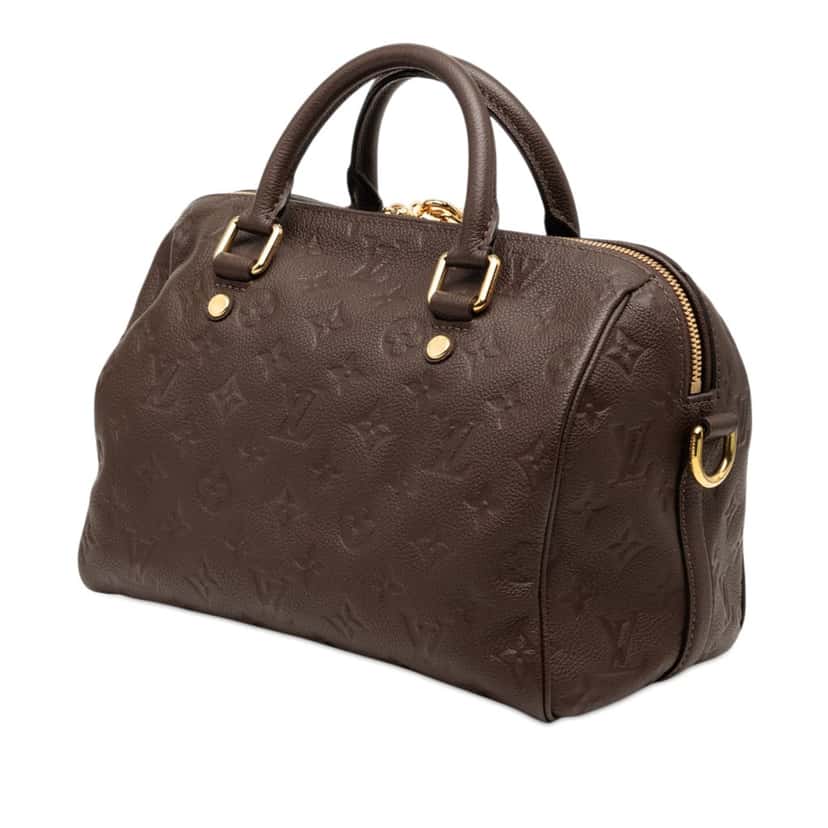Louis Vuitton Monogram Empreinte Speedy Bandouliere 25 Brown Leather Very good condition - Back View
