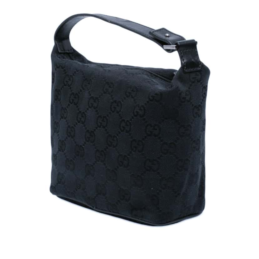 Gucci GG Canvas Handbag Blue Very good condition - Back View