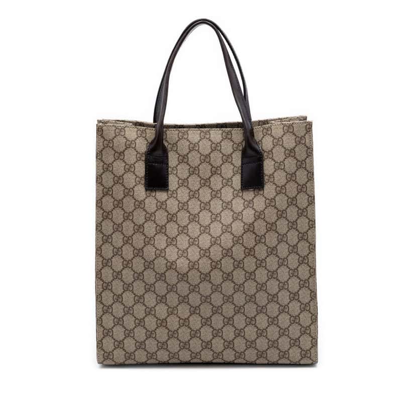 Gucci GG Supreme Tote Beige Very good condition - Front View