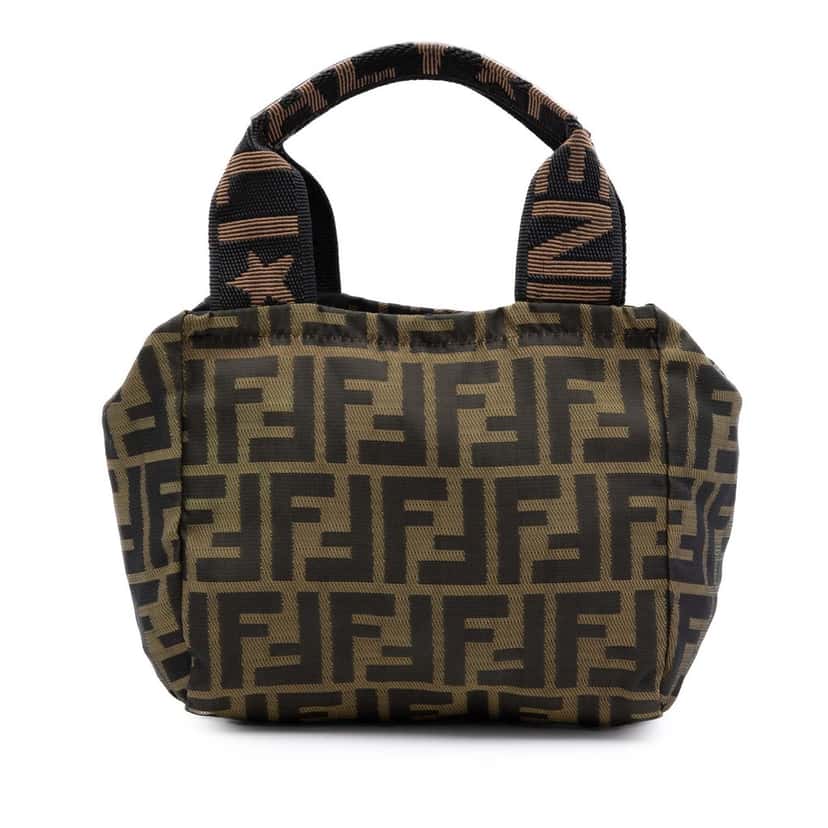 Fendi Mini Zucca Canvas Handbag Brown Very good condition - Front View