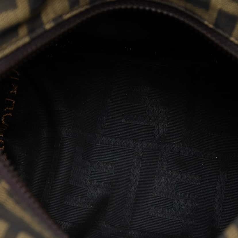 Fendi Mini Zucca Canvas Handbag Brown Very good condition - Model View