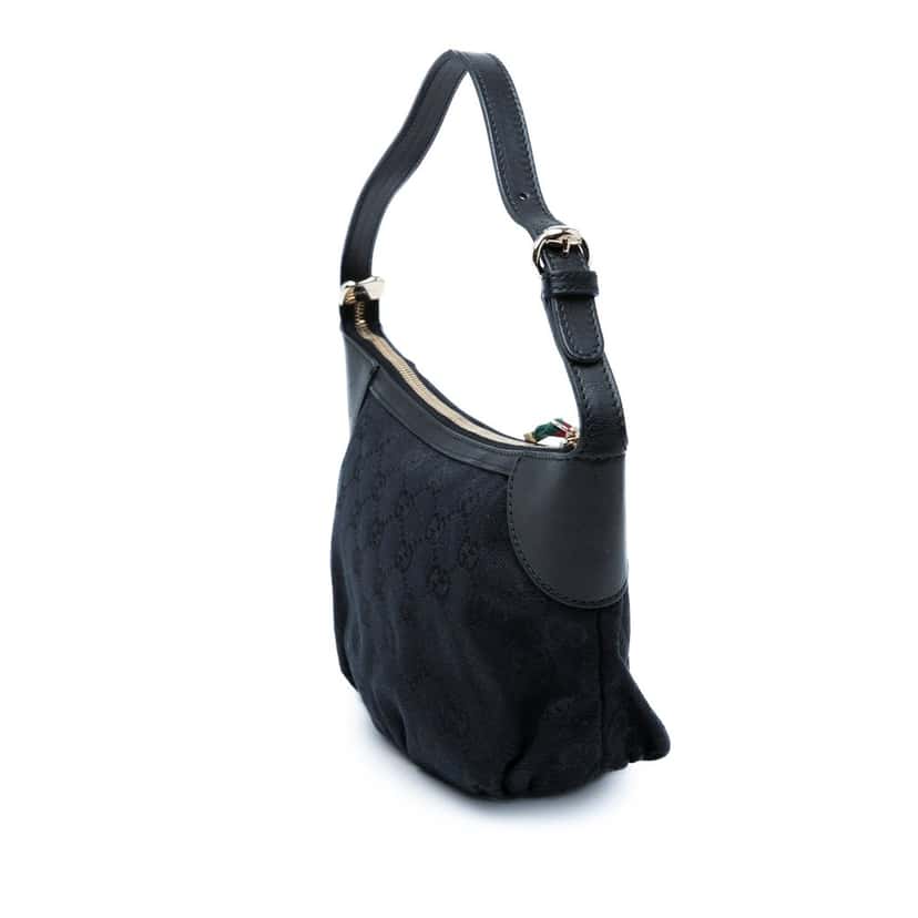 Gucci GG Canvas Web Handbag Blue Very good condition - Back View