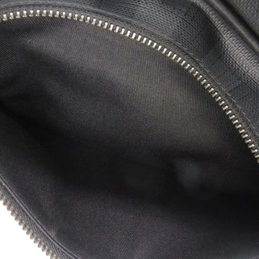 Burberry London Check Coated Canvas Sonny Belt Bag Black Very good condition - Model View