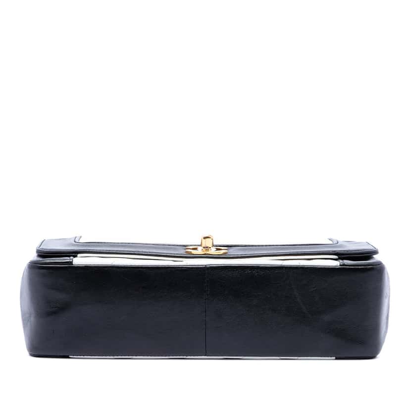 Chanel Medium Bicolor Lambskin Diana Flap White Leather Very good condition - Inside View