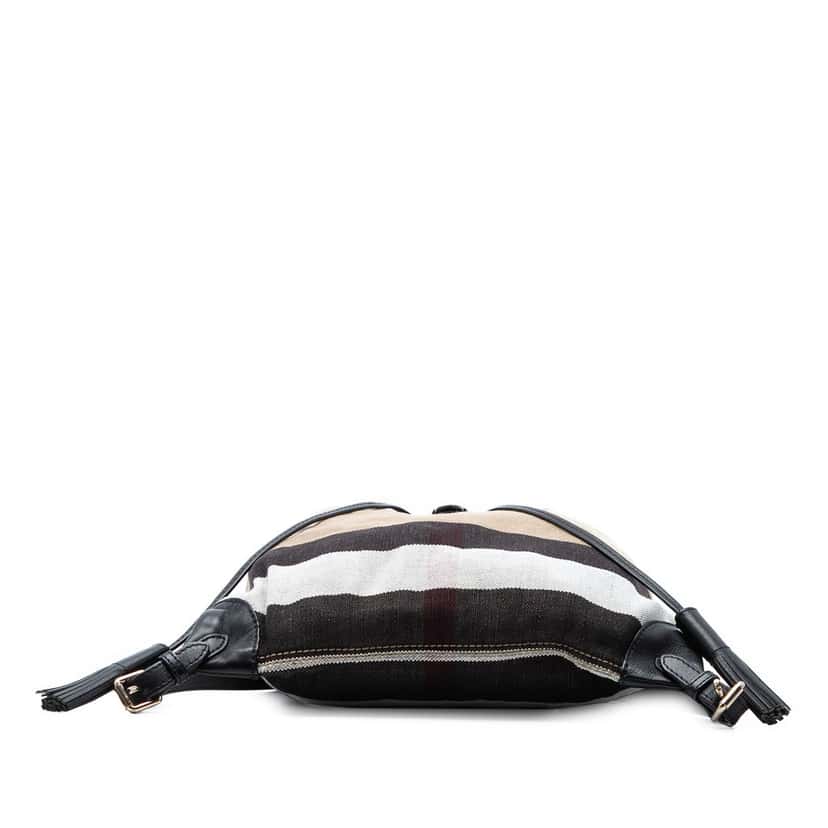 Burberry Mega Check Canvas Chiltern Backpack Brown Very good condition - Inside View