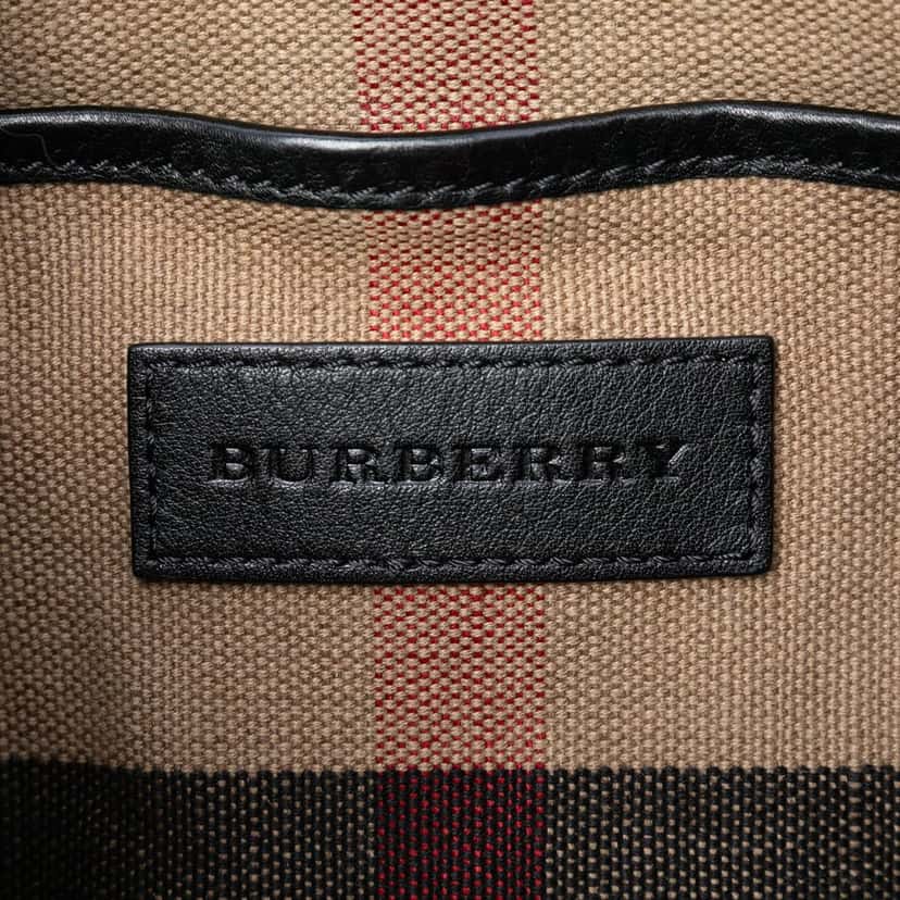 Burberry Mega Check Canvas Chiltern Backpack Brown Very good condition - Box View