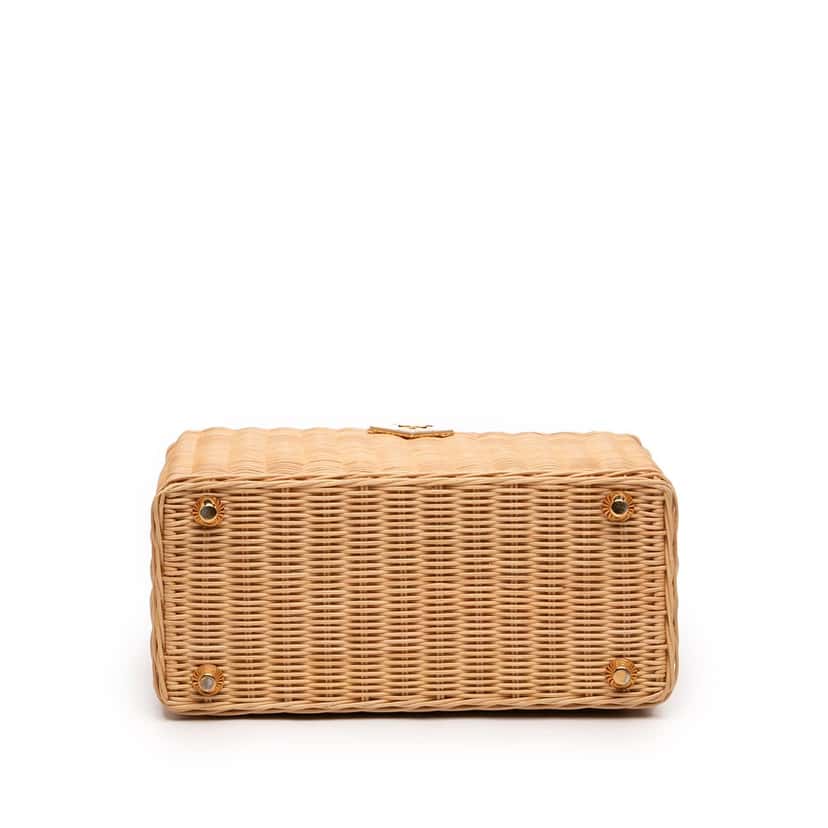 Prada Wicker Satchel Beige Good condition - Inside View