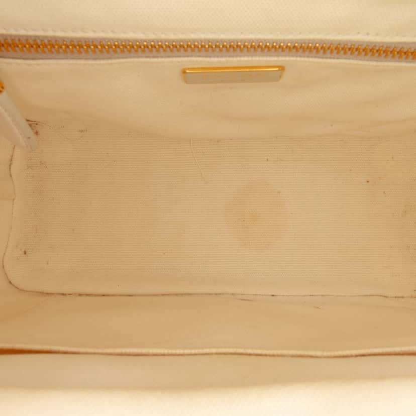 Prada Wicker Satchel Beige Good condition - Model View