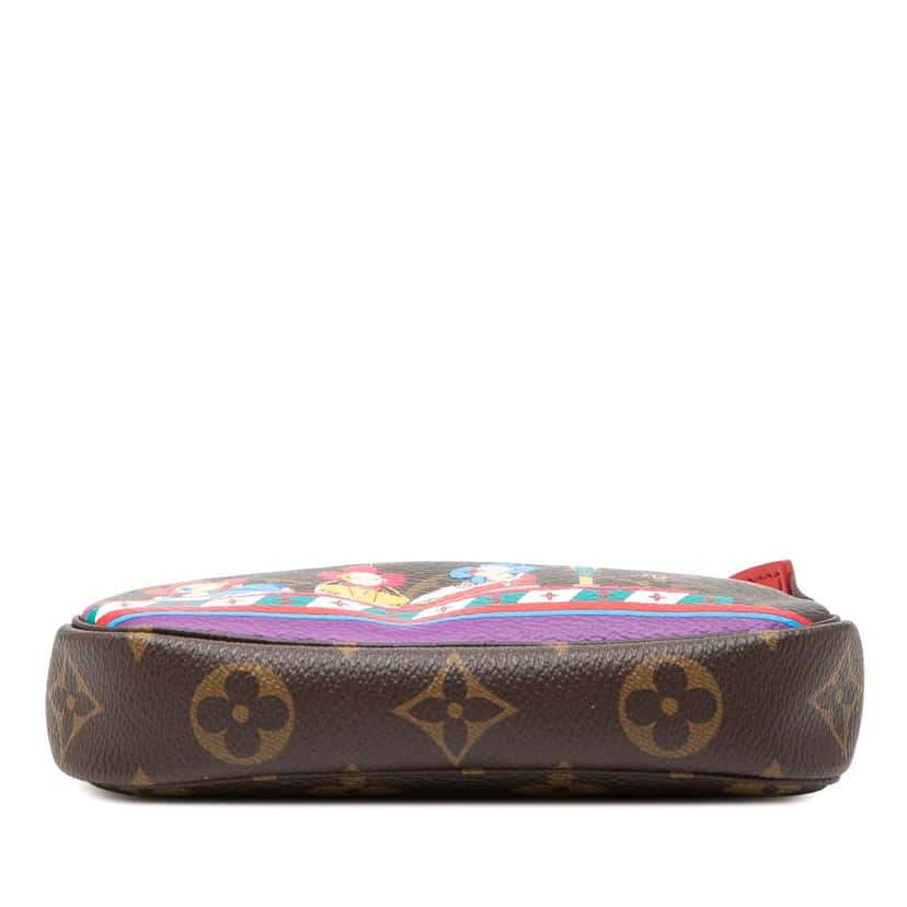 Louis Vuitton Monogram Vivienne Christmas Mini Pochette Accessoires Brown Very good condition - Inside View