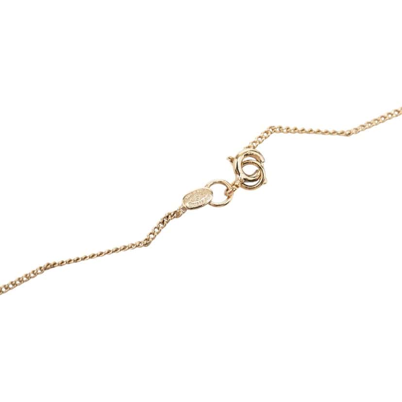 Chanel CC Gold Plated Laquered Heart Pendant Necklace Gold Metal Very good condition - Box View