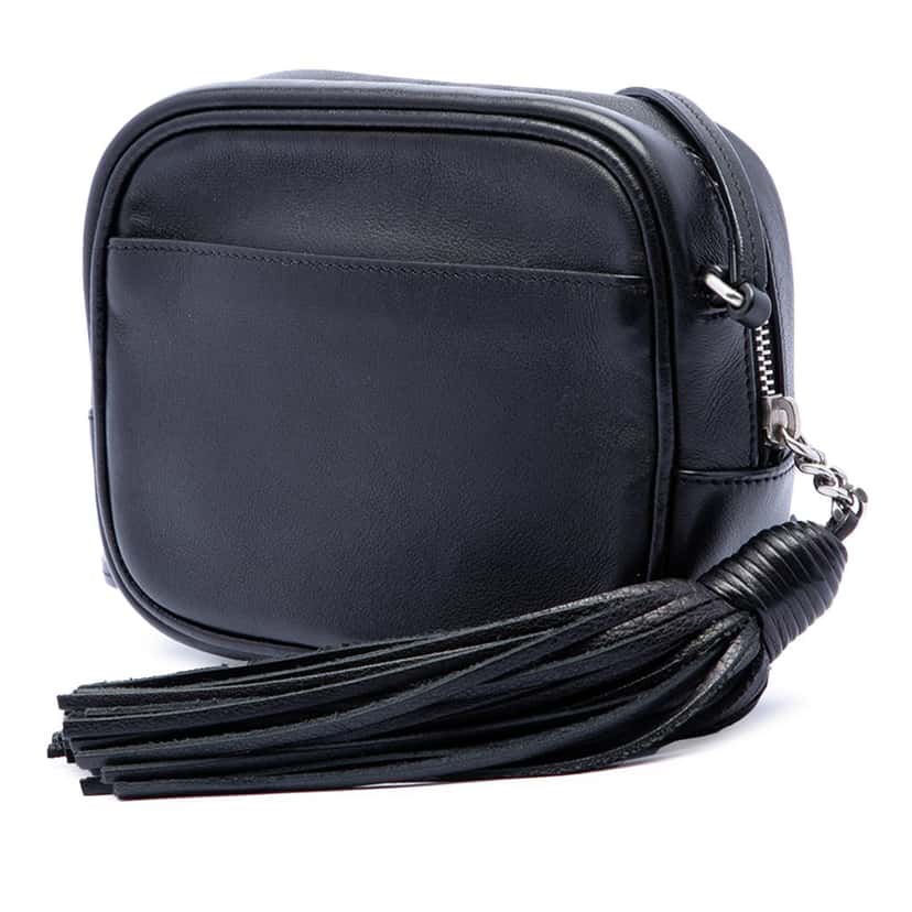 Saint Laurent Studded Calfskin Monogram Heart Blogger Crossbody Black Leather Very good condition - Back View