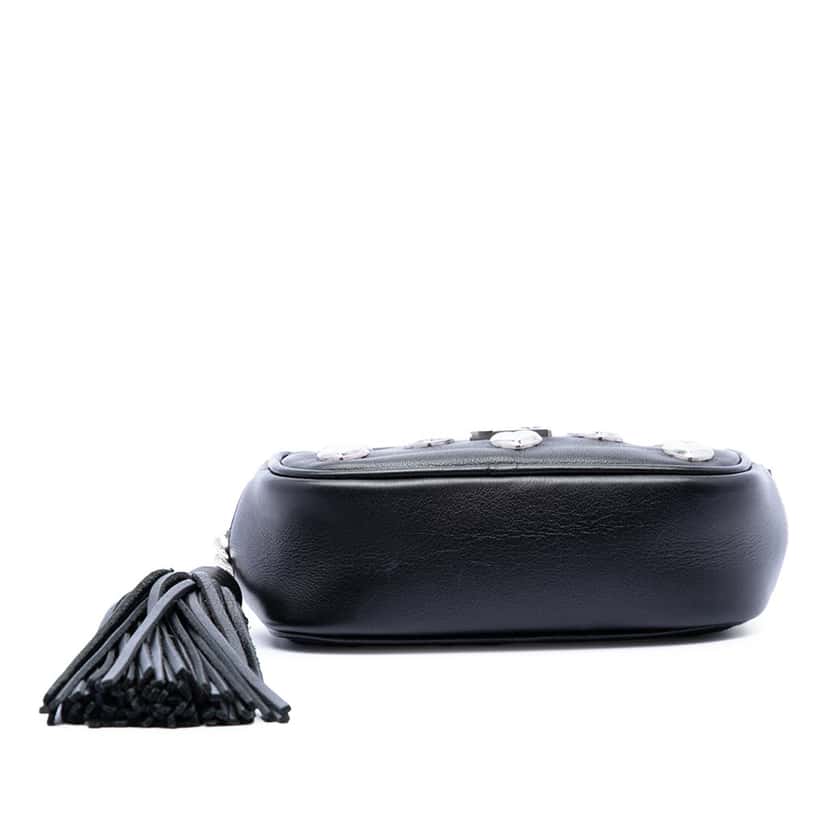 Saint Laurent Studded Calfskin Monogram Heart Blogger Crossbody Black Leather Very good condition - Inside View