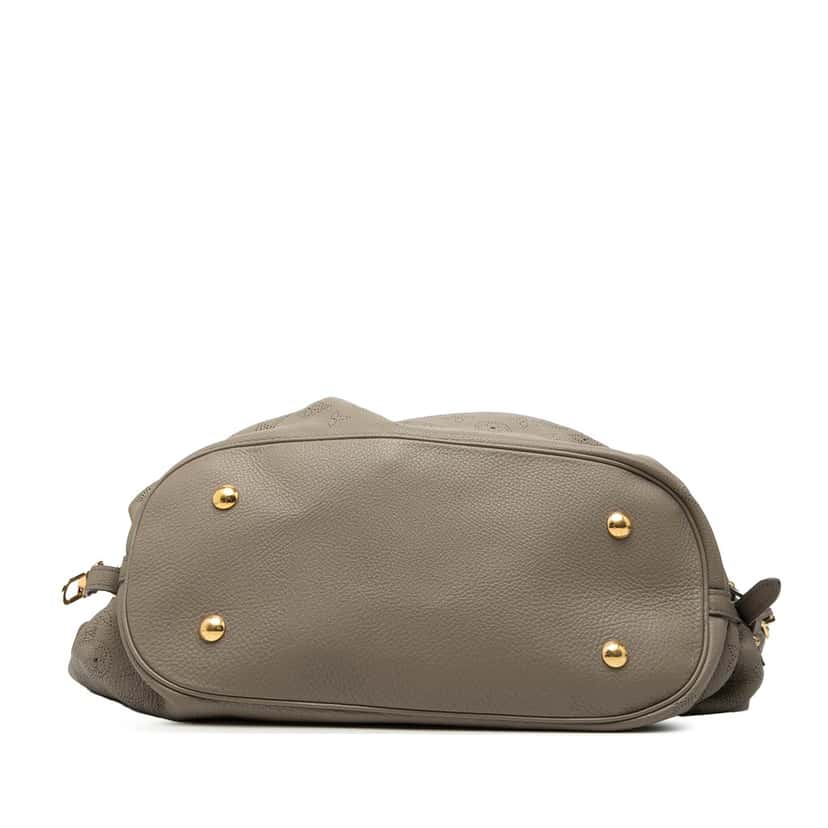 Louis Vuitton Monogram Mahina L Hobo Brown Leather Very good condition - Inside View