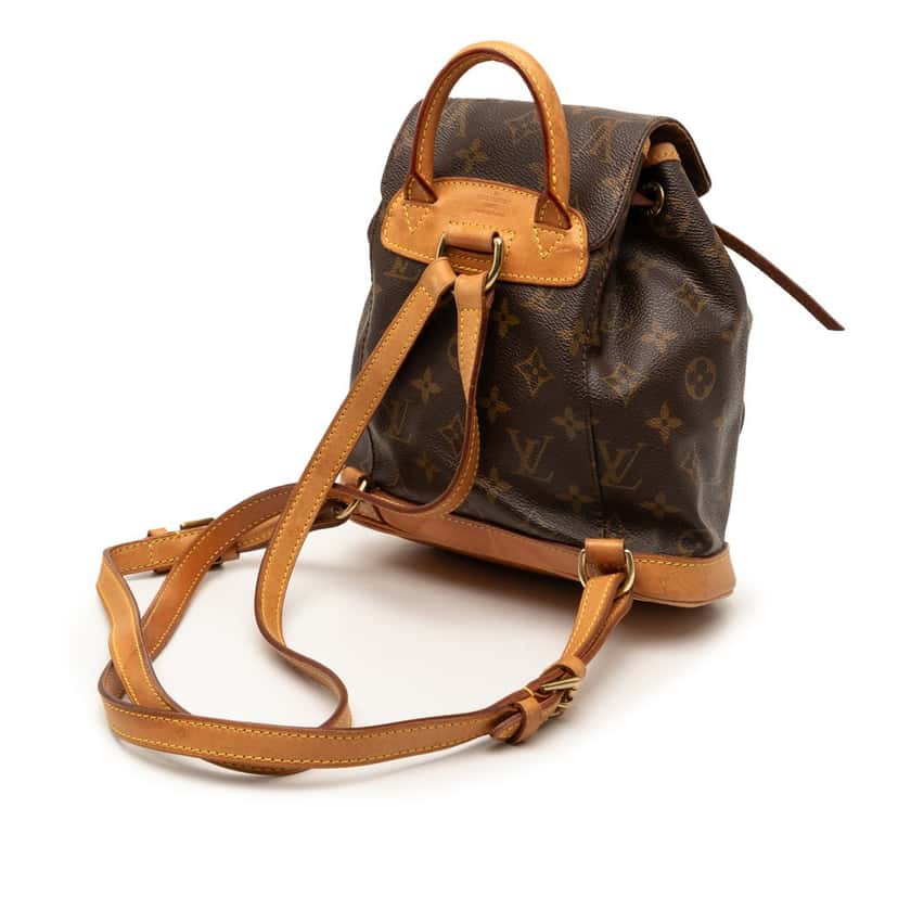 Louis Vuitton Monogram Mini Montsouris Brown Good condition - Back View