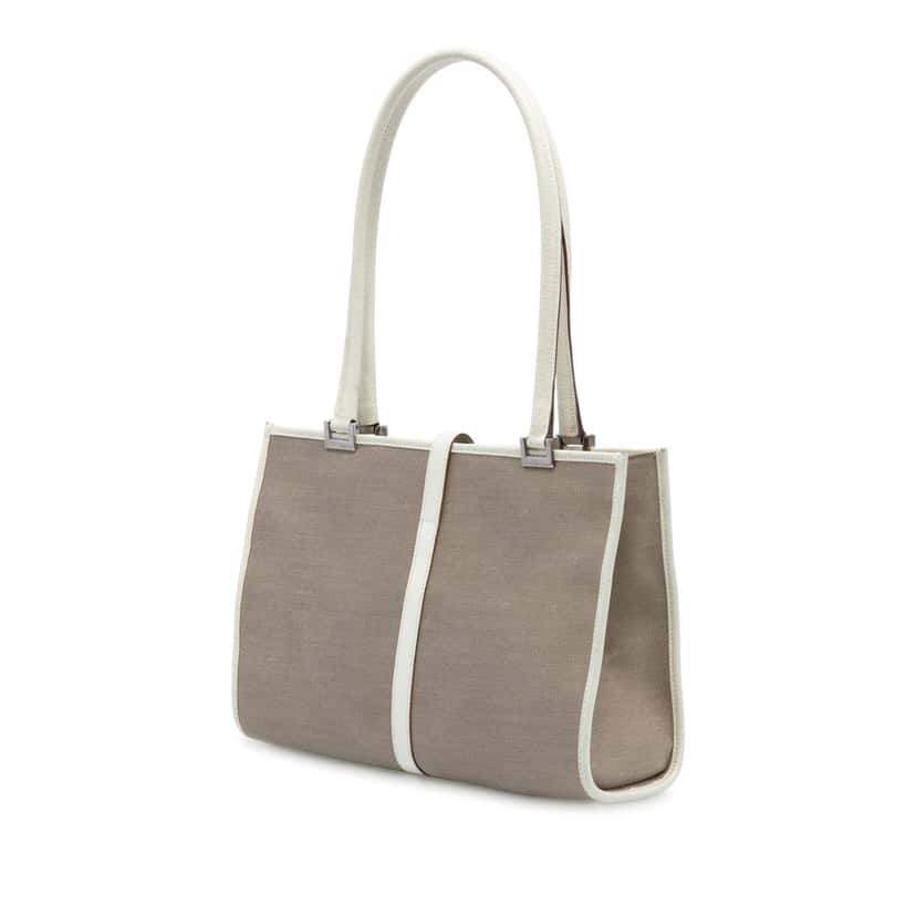 Gucci Canvas Jackie Tote Beige Very good condition - Back View