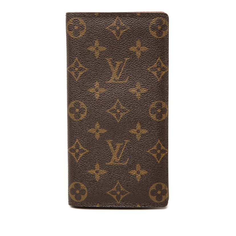 Louis Vuitton Monogram Brazza Long Wallet Brown Very good condition - Front View