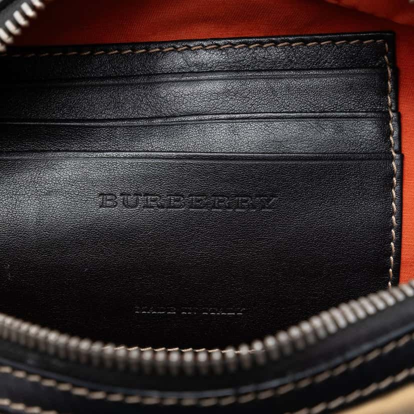 Burberry House Check Canvas Paddy Crossbody Beige Very good condition - Box View