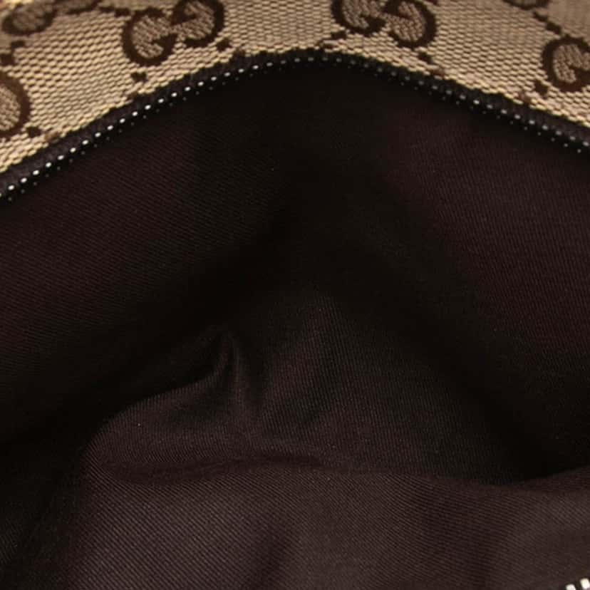 Gucci GG Canvas Double Pocket Belt Bag Beige Very good condition - Model View