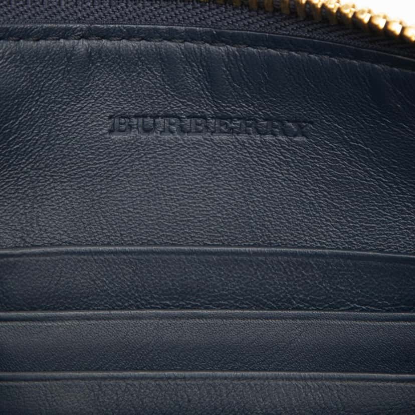 Burberry Suede Peyton Fringe Crossbody Blue Leather Very good condition - Box View