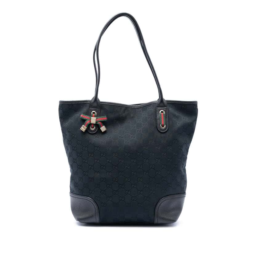 Gucci GG Canvas Princy Tote Blue Very good condition - Front View