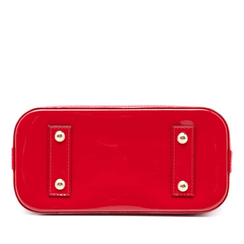Louis Vuitton Monogram Vernis Alma BB Red Leather Very good condition - Inside View