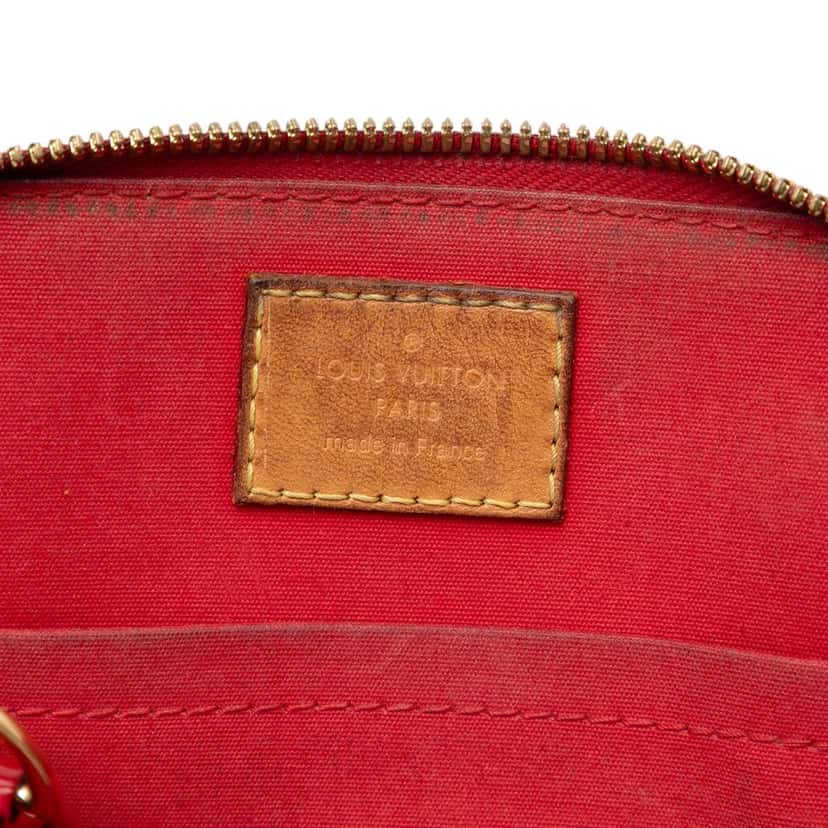 Louis Vuitton Monogram Vernis Alma BB Red Leather Very good condition - Box View
