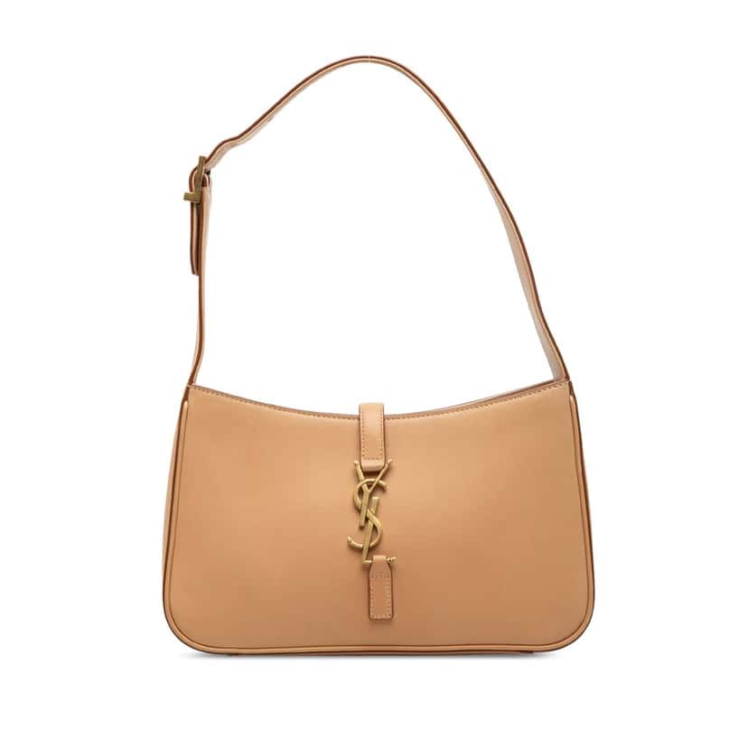 Saint Laurent Smooth Calfskin Le 5 a 7 Brown Leather Very good condition - Front View