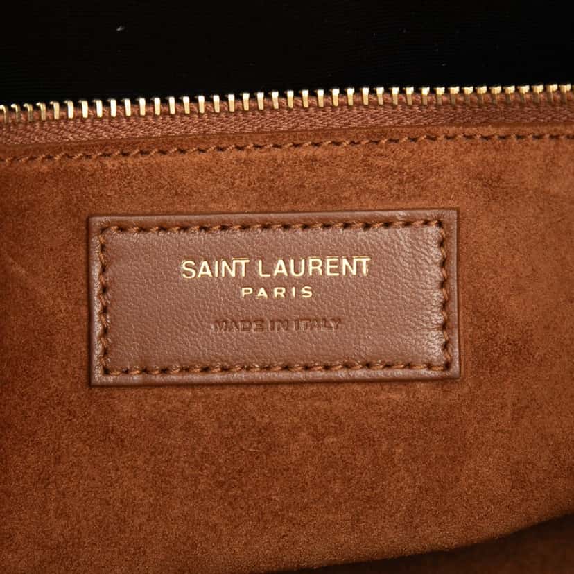 Saint Laurent Smooth Calfskin Le 5 a 7 Brown Leather Very good condition - Box View