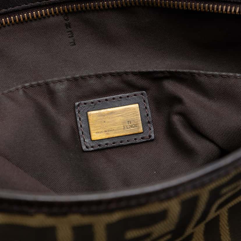 Fendi Zucca Canvas Crossbody Brown Very good condition - Box View